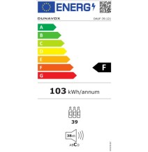 Įmontuojamas vyno šaldytuvas Dunavox DAUF-39.121DB