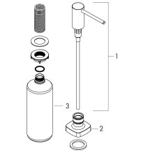 Dozatorius Hansgrohe A71 40468000, chromas