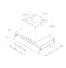 Įmontuojamas gartraukis Elica BOXIN LX/IX/A/60, PRF0114760A