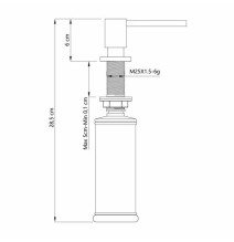 Dozatorius Quadron EMMA MFT002-BLM, juoda