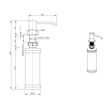 Dozatorius Quadron KEIRA MFS1001WHM, baltas matinis