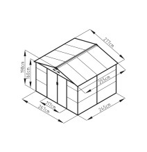 Sodo namelis k G21 GAH 706 - 277 x 255 cm 6390065