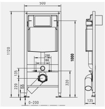 Potinkinis WC rėmas WERIT JOMO 174-91101300-00