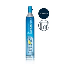 CO2 angliarūgštės cilindras SodaStream 60L,  šv.mėlynas