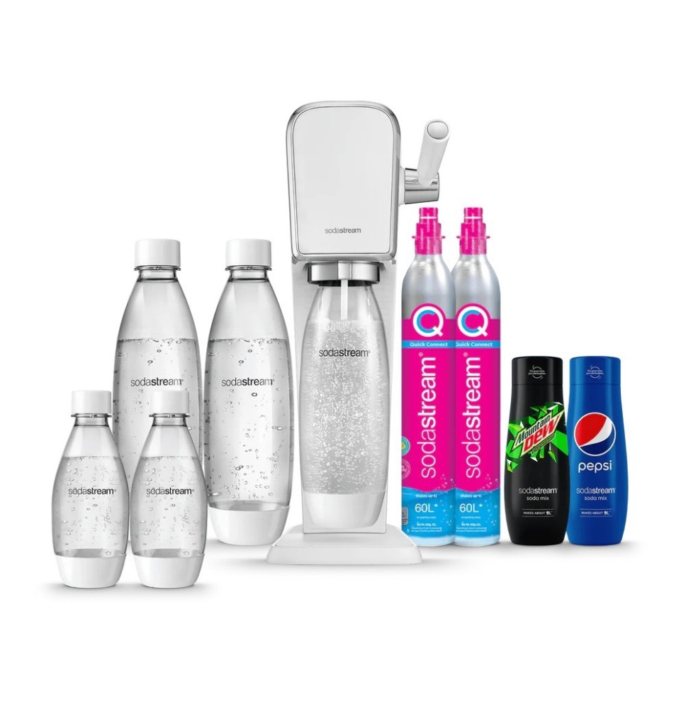 Gazuotų gėrimų gaminimo aparatas SodaStream Art White