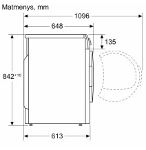 Džiovyklė su šilumos siurbliu Bosch WQG233CASN