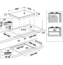 Dujinė kaitlentė Whirlpool AKTL 629/S