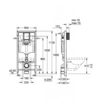 Remas Grohe Rapid SL WC 1,13m 38536001