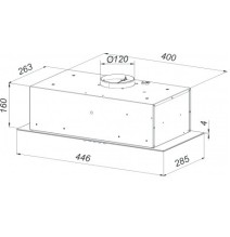 Įmontuojamas gartraukis Schlosser TN45PBBL GLASS