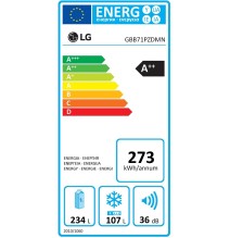 Šaldytuvas LG GBB71PZDMN