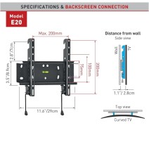 Laikiklis BARKAN E20.B 37&34 LCD