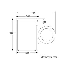 Džiovyklė BOSCH WTU876BHSN