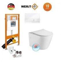 Potinkinis WC komplektas WERIT + Sapho Paco RIMLESS 174-91100900-00+PZ1012R