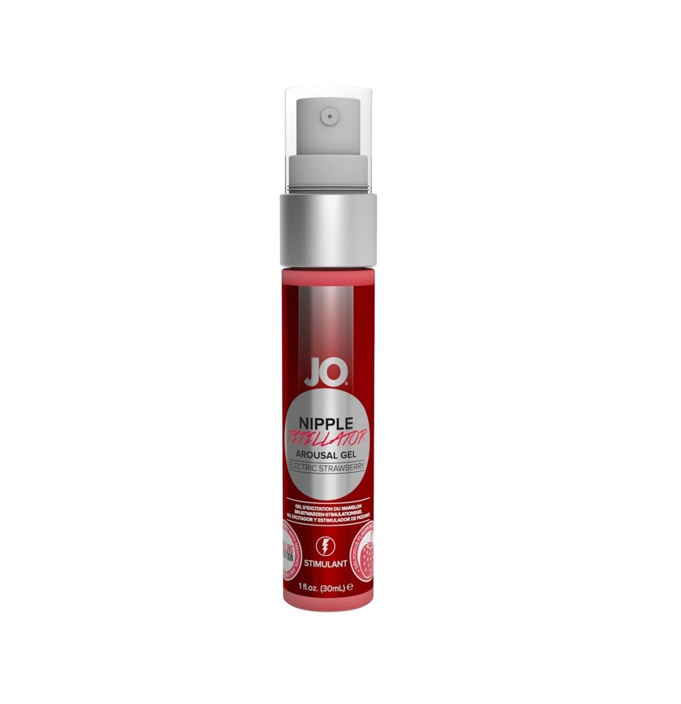 System JO - Jaudinantis spenelių gelis Strawberry 30 ml