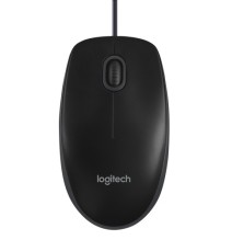 Logitech B100 Laidinė pelė, USB Type-A, Optical, 1000 DPI, Juoda