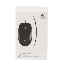 Logitech B100 Laidinė pelė, USB Type-A, Optical, 1000 DPI, Juoda