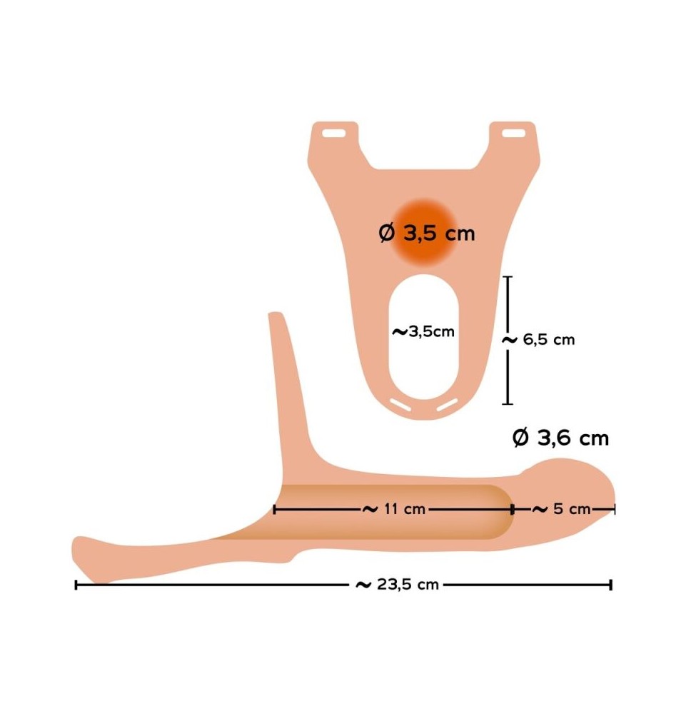 You2Toys Strap-on Subtilumas (+5 cm)