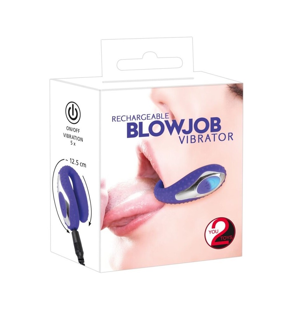 You2Toys Blow Job vibratorius (mėlyna)