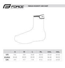 Antbačiai FORCE Neoprene (juodi) 42-44 (L)