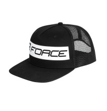 Kepurėlė su snapeliu FORCE Trucker Strap (juoda/balta)