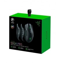 Razer Naga Pro Belaidė žaidimų pelė, RF Wireless, RGB apšvietimas, Optical 20000 DPI, Juoda