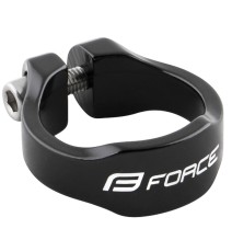 Balnelio stovo užveržimas FORCE Logo 31.8 mm aliuminis (juodas)