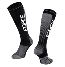 Kojinės FORCE COMPRESS, (juoda/pilka) L-XL 42-47