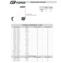 Kojinės FORCE Long PRO, (balta/juoda) S-M 36-41