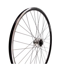 Priekinis ratas 28/29" 32H Shimano DH-R372 dinama 6V-3W, Dynamic 622x19 ratlankis, V-brake, CL (sidabrinė/juoda)