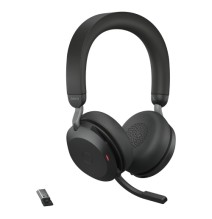 Jabra Evolve2 75 UC Belaidės/Laidinės ausinės, Bluetooth, USB-A, Juoda