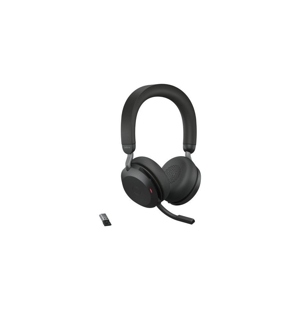 Jabra Evolve2 75 UC Belaidės/Laidinės ausinės, Bluetooth, USB-A, Juoda