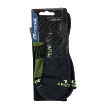 Šiltos kojinės FORCE Polar (juoda/fluorescencinė) L-XL 42-47