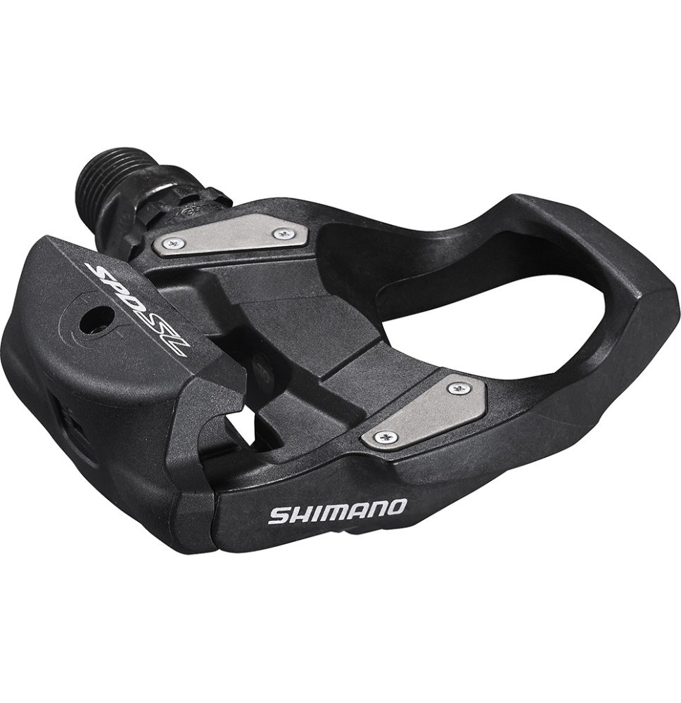 Pedalai SHIMANO RS500 su plokštelėmis (juodi)