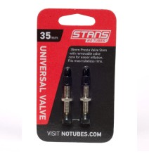 Ventiliai Stan's NoTubes bekamerinėms padangoms 35mm (sidabriniai)