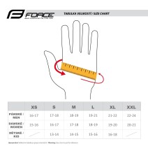 Žieminės pirštinės FORCE X72 (juodos) XL