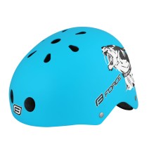 Šalmas FORCE BMX 58-63cm L-XL (matinė mėlyna)