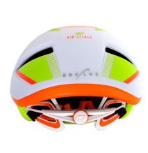 Šalmas GIRO Air Attack Shield, S, 51-55cm (baltas/oranžinis/geltonas)