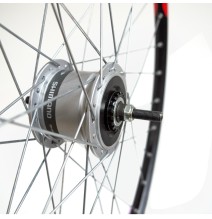 Priekinis ratas 28/29" HL20DD ratlankis, V-Tipo stabdžiai 36H, Shimano 2R35-E stebulė su dinama  6V