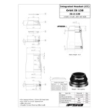 Vairo kolonėlė FSA Orbit IS 138, 1 1/8" - 1 3/8"