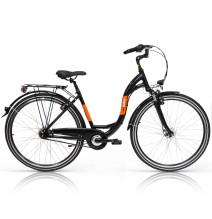 Monbicloo 28" N7 dydis 18" (45cm) (juoda/oranžinė)