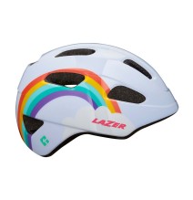 Šalmas LAZER Pnut KC Rainbow, 46-52cm (baltas)