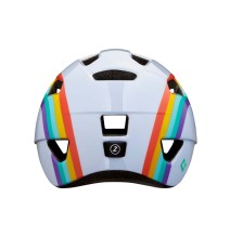 Šalmas LAZER Pnut KC Rainbow, 46-52cm (baltas)