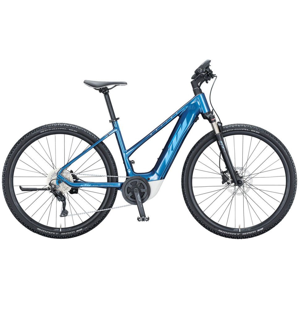 Elektrinis KTM Macina CROSS P610 28" 10G dydis 18" (46cm) (mėlyna) 021349206