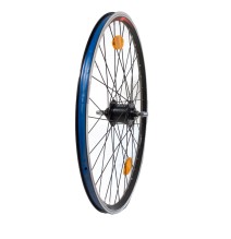 Priekinis ratas 26" TwentySix V-tipo stabdžiams, Shimano dinama, 36H, su varžt. (juodas)