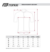 Marškinėliai FORCE VISION short, (balta) XL (+20 °C)