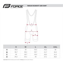 Šortai Bib FORCE DASH su paminkštinimu (juoda/mėlyna) S