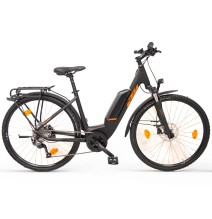 Elektrinis KTM Macina CROSS P510 9G 28" dydis 18" (46cm) (juoda/oranžinė)