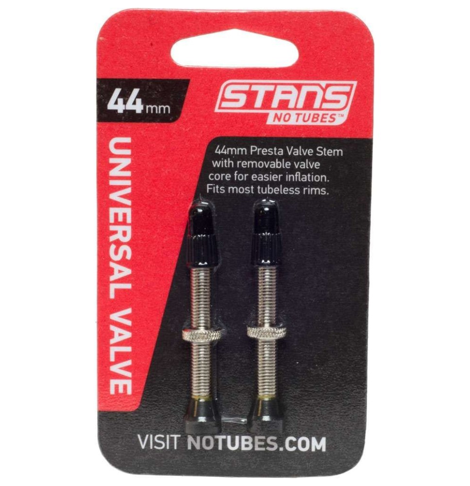 Ventiliai Stan's NoTubes bekamerinėms padangoms 44mm (juodi)