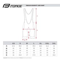 Šortai Bib FORCE B51, su paminkštinimu (juoda/balta) XL