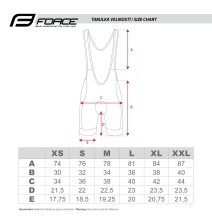 Šortai Bib FORCE Gem Lady, su paminkštinimu (juoda/mėlyna) XL (+5 °C iki +15 °C)